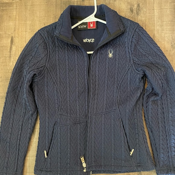 Spyder Dark Blue Jacket Medium - Picture 2 of 2